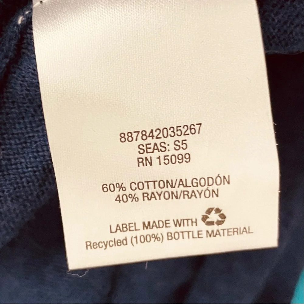 Laura Scott dark blue short sleeve open front cardigan sweater Size XL - Picture 11 of 11